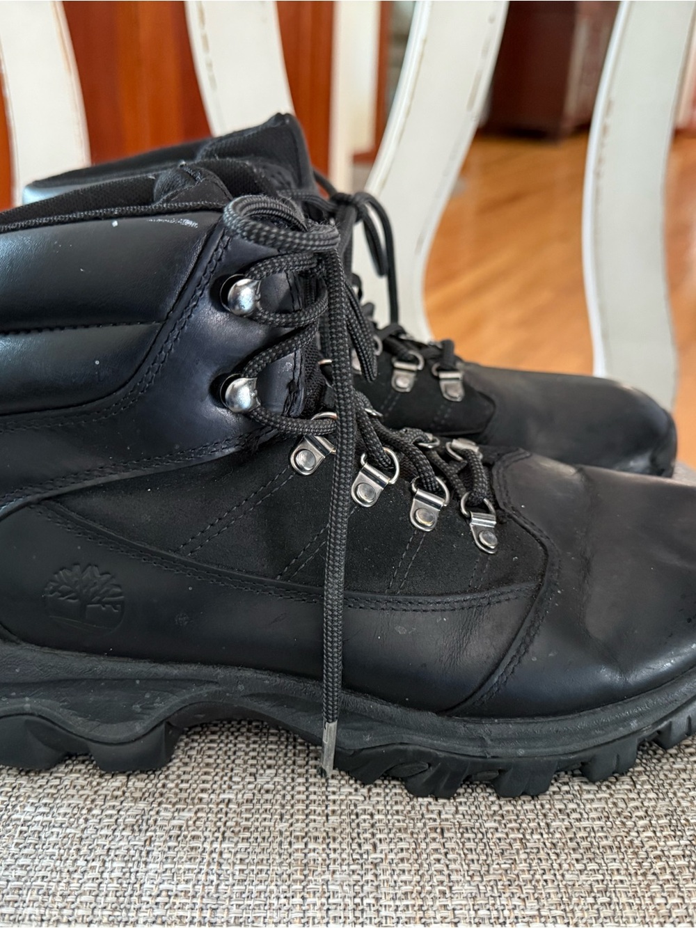 Timberland Women’s Black Leather Hiking Boots